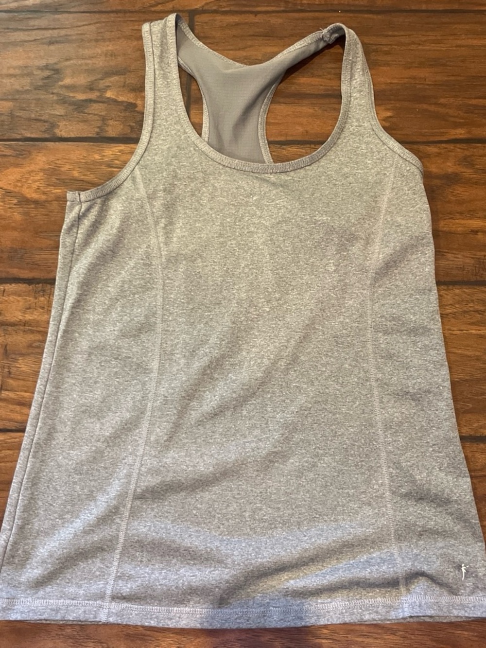 Women's Gray Racerback Performance Tank Top